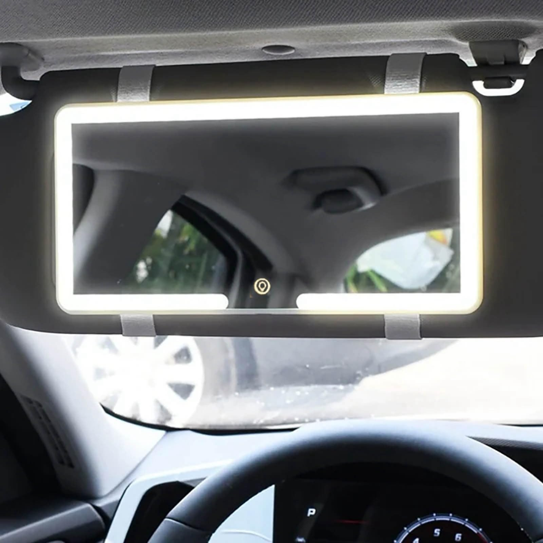 Espejo Retrovisor de Coche con Luz LED